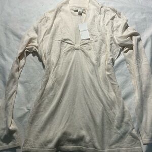 Banana Republic Cream Knit Top